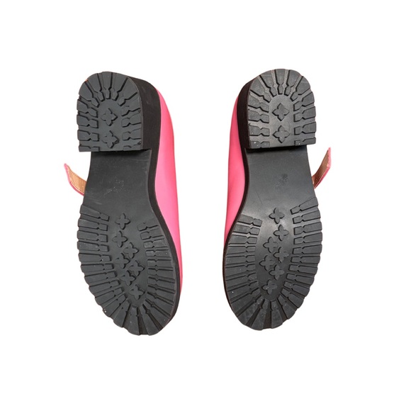 Pink Mary Jane Block Heel Shoes - Picture 4 of 4